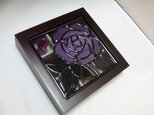 アクセサリーケース（紫薔薇）の画像