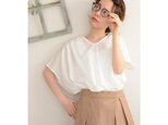 ◇◆linen×cotton Vneck blouse_offの画像