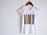 おとな用 ”色えんぴつ” Tシャツ フレンチスリーブタイプ　SLサイズのみの画像