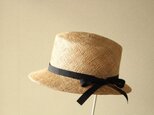 《受注制作》straw hat [bao] t.f. blackの画像