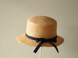 「omikaさま専用ページ」straw hat [hinoki] t.f. black5７.5の画像