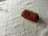 "gamaguchi" pouch D / red