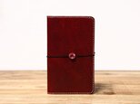 野帳サイズのノートカバー(ワイン)