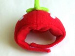 苺のかぶりもの（帽子）【S/M/L】の画像