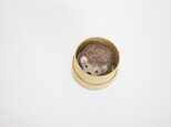 <約3㎝シリーズ>ハリネズミ(ダークグレー)の画像