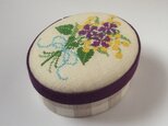 スミレとミモザの小箱 オーバル