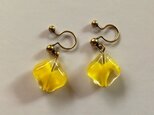【再5】ノンホールピアス No.193レモンイエロー