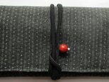 送料無料　夏大島紬で作った和風財布・ポーチ　２６３４の画像