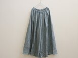 リネン＊ガウチョパンツ＊杢ブルー＊Tさまオーダー品