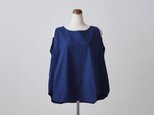 【送料無料】enrica cotton nosleeve cutsew / navyの画像