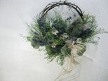 野の花とハーブのwreathの画像