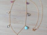 K14GF morning rainbow necklace