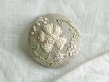 刺繍ブローチ・ヘアゴム お花畑ver.2 ②の画像