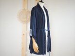 リネンニットのガウンカーディガン*ネイビー