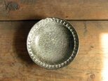 ストライプ模様のお皿(わら灰)/14.5㎝の画像