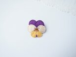 ［受注制作］ビオラの小さなブローチ（violet）の画像