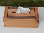 無垢材で作ったテッシュボックス