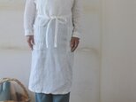 ホワイトリネンエプロン！リトアニアリネンで作製した男女兼用フルエプロン　