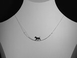 Dog-29 Silver Choker　犬　ジャックラッセル　テリア　シルバー　チョーカーの画像