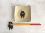 ツキノワグマの四角皿