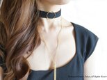 【Smooth Artificial Black Leather Choker-B-】の画像