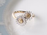 イエローダイヤモンド/カモミール指輪の画像
