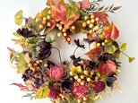 Berries autumn wreath「受注制作」の画像