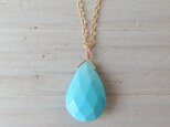 【SALE】K14GF sleeping beauty turquoise necklaceの画像