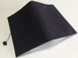349 ★再販★ 紬 紗綾形模様 文庫サイズブックカバーの画像