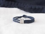 Pewter Bracelet（Square×DarkNavy）の画像