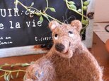 クマの小物入れ　茶色の画像