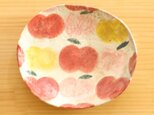 粉引りんご3色のオーバル皿。の画像