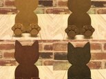 肉球付☆猫型スマホスタンド・iPhoneスタンド☆色変更も可能！の画像