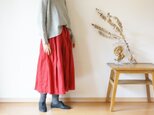 French Linen tuck skirt LADY'Sの画像