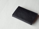 【受注生産】Italian leather Business Card Case／dark navyの画像
