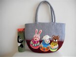 alyse0373様オーダー品　動物マトリョーシカバッグ＆ケースの画像