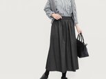 岡山デニム 頼れる黒 ロングスカート ●VIOLA-SK●