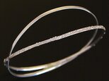 唐草×鏡面仕上げの2連バングル【送料無料】アラベスクと鏡のように磨き上げた2本1セットの腕輪ですの画像