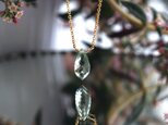 グリーンアメジストのシャンデリアカットネックレス　～Noraの画像