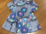 ☆ｓａｌｅ　浴衣リメイク　花柄フレンチ袖ブラウス