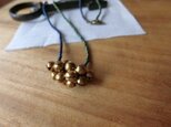 ＊suzunari*ネックレス＠ラメシードビーズ＋金の鈴 3