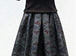 大島紬リメイク：タックスカート　
