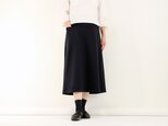ネイビーシンプルスカート(ポンチニット)#154