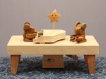 二匹のクマのからくりオルゴールの画像
