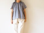 European linen blouse LADY'S BLUEの画像