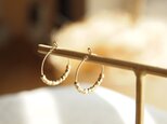 14kgf Hoop Earrings Metal Beadsの画像