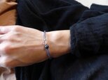 Ｍ様　オーダー品　ラピスラズリ×フランスアンティークglassbracelet（sumireiro）の画像