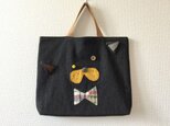 受注制作★Lesson bag【絵本袋】ネコの画像