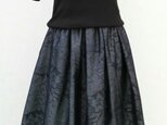 大島紬のリメイクスカート　