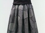 大島紬リメイク：タックスカート　